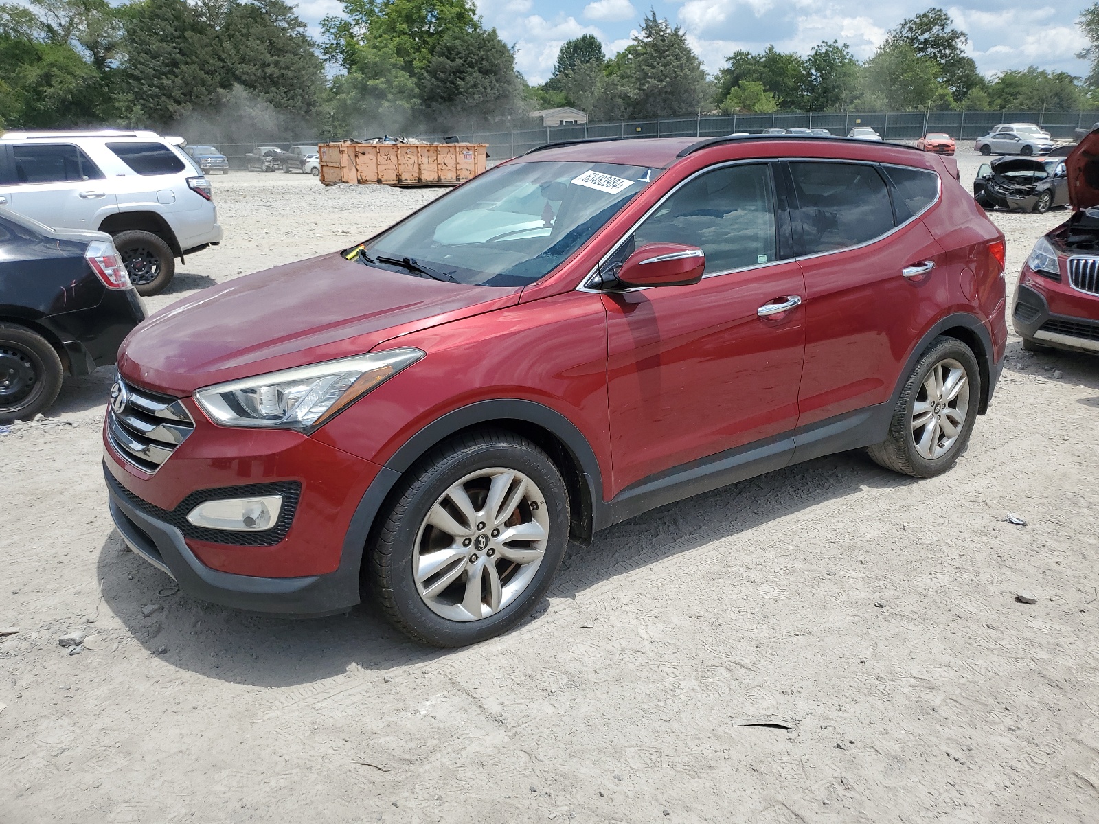 2013 Hyundai Santa Fe Sport vin: 5XYZU3LA4DG099195