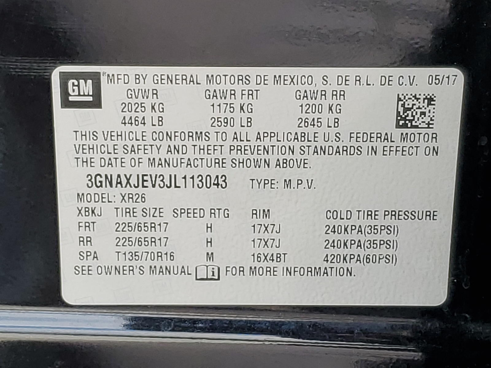 2018 Chevrolet Equinox Lt vin: 3GNAXJEV3JL113043