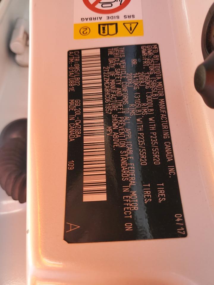 2017 Lexus Rx 350 Base VIN: 2T2ZZMCA8HC061957 Lot: 65492114