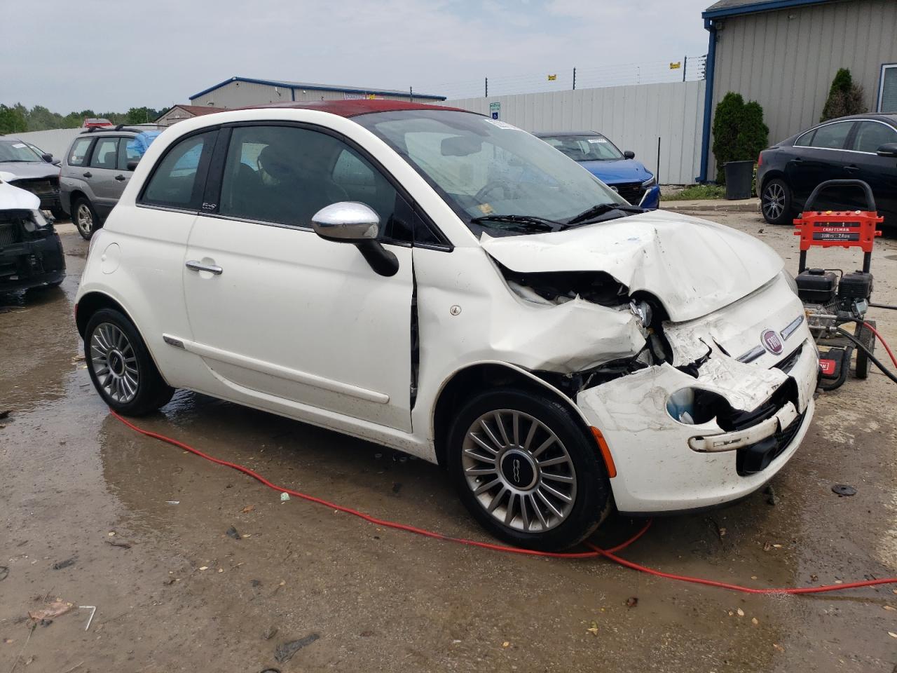 2013 Fiat 500 Lounge VIN: 3C3CFFER2DT553591 Lot: 62287104