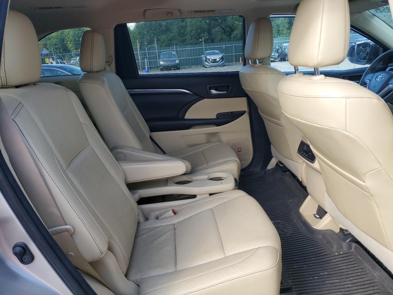 2016 Toyota Highlander Limited VIN: 5TDDKRFH7GS299961 Lot: 63623354