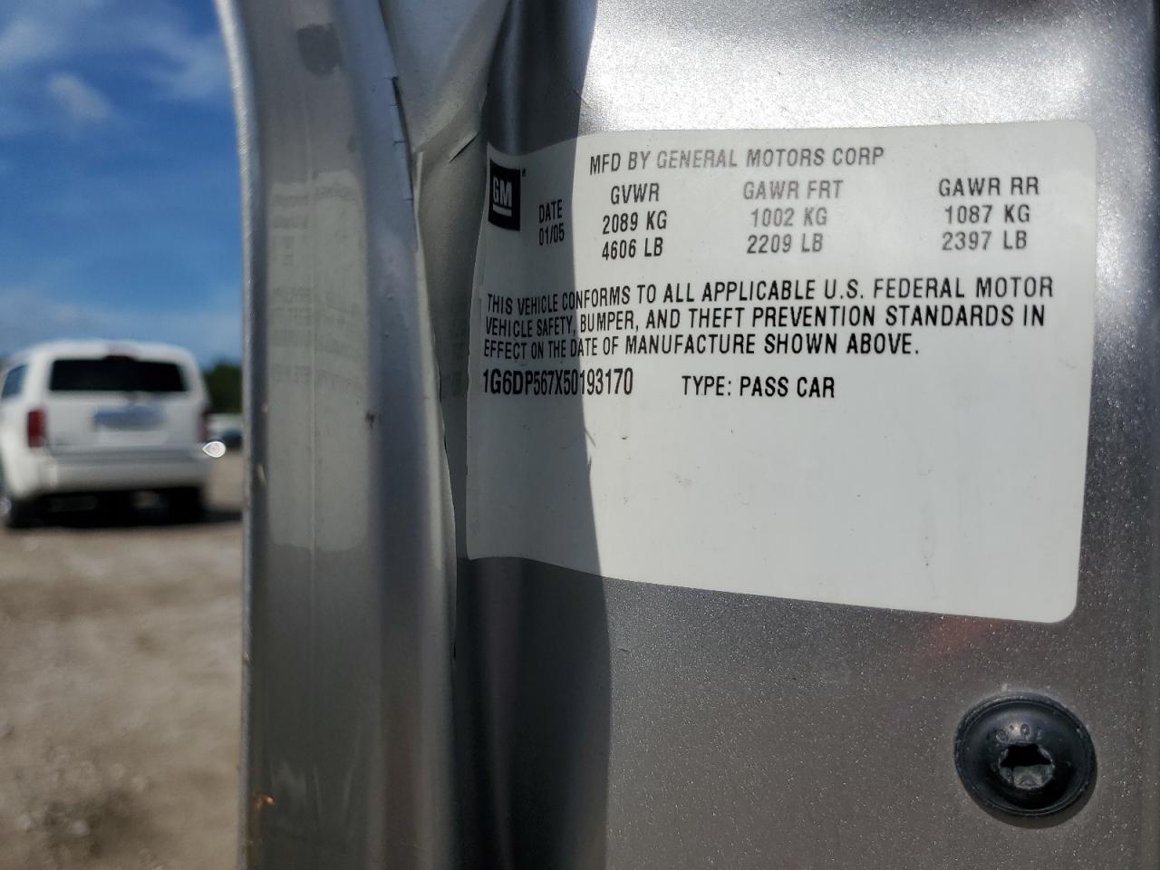 2005 Cadillac Cts Hi Feature V6 VIN: 1G6DP567X50193170 Lot: 62045564