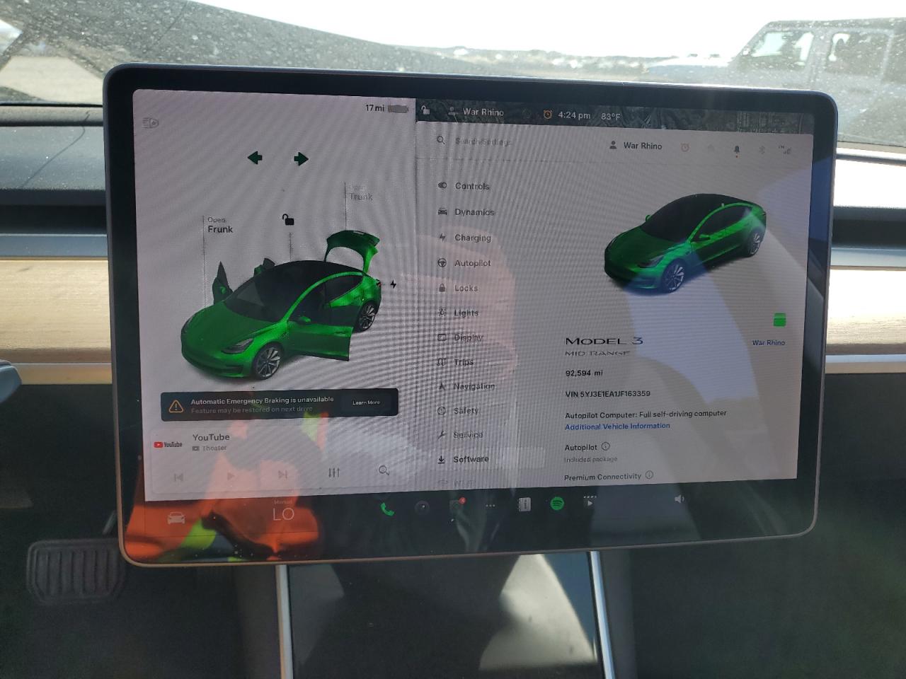 5YJ3E1EA1JF163359 2018 Tesla Model 3