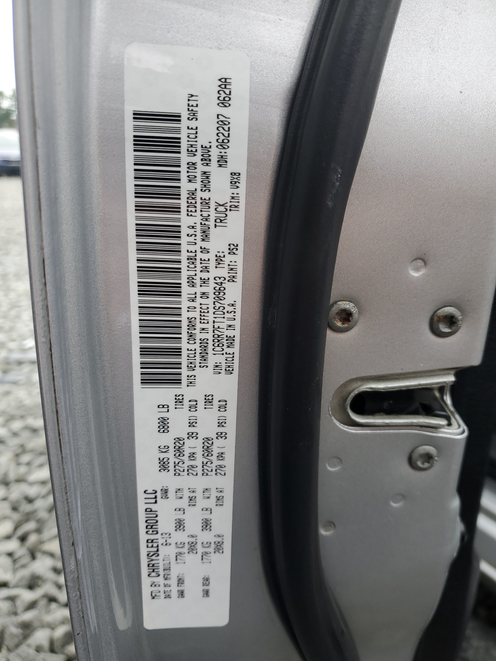 1C6RR7FT1DS709643 2013 Ram 1500 St