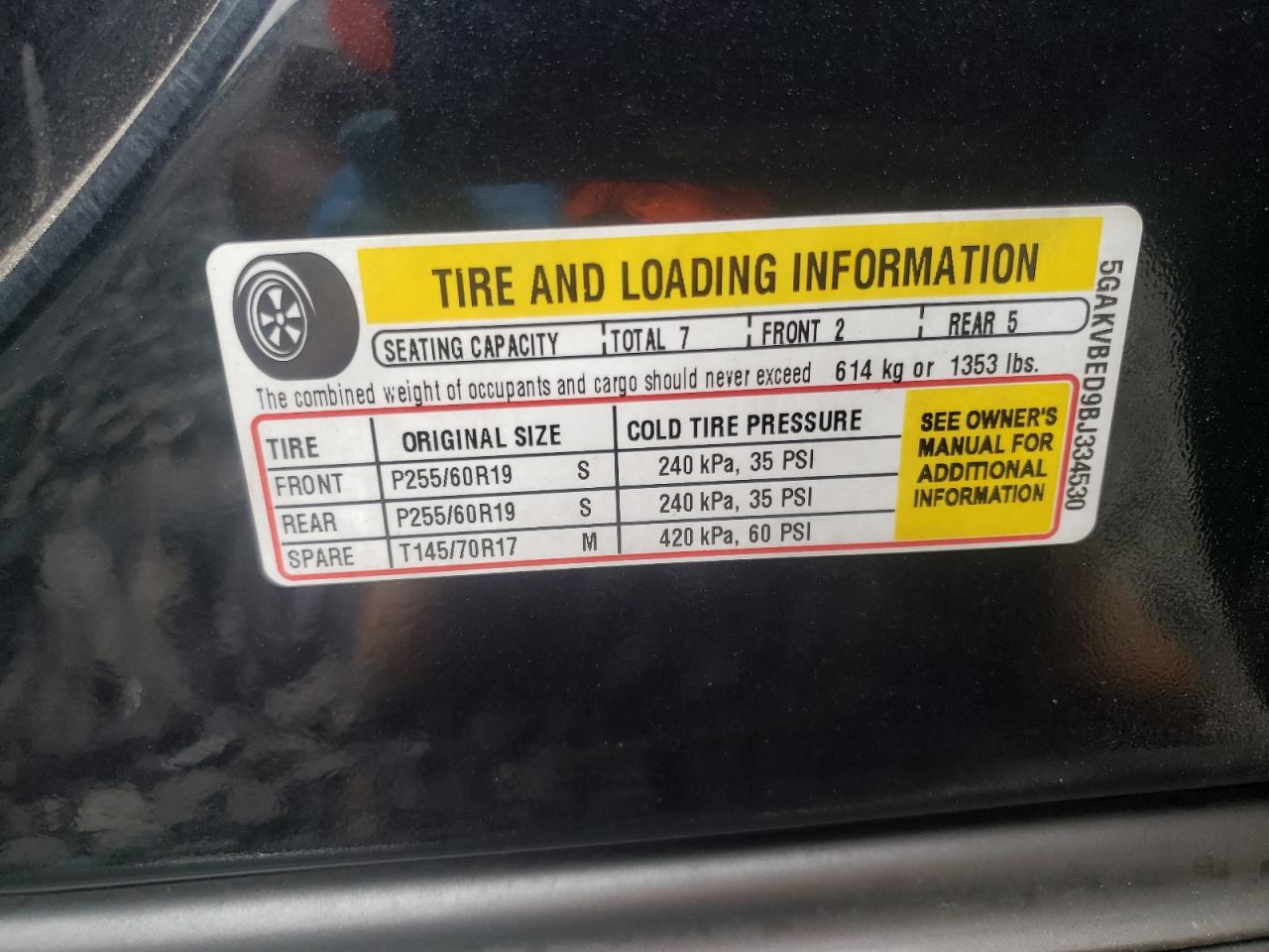 2011 Buick Enclave Cxl VIN: 5GAKVBED9BJ334530 Lot: 63257604