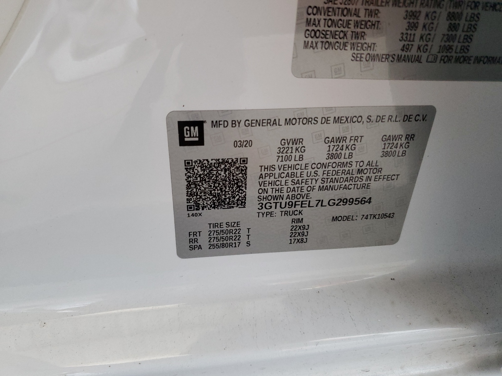 3GTU9FEL7LG299564 2020 GMC Sierra K1500 Denali