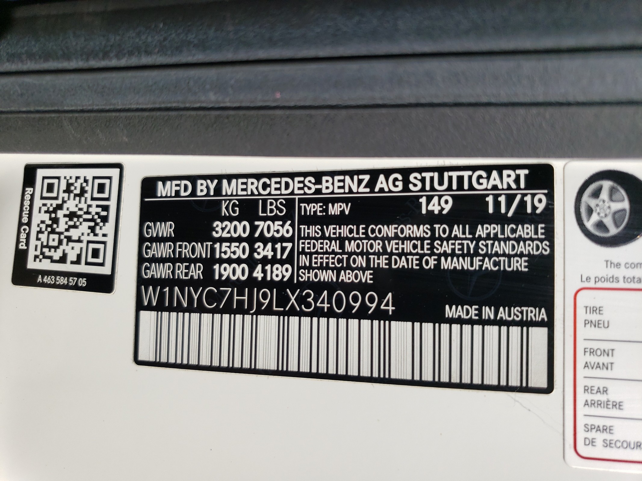 W1NYC7HJ9LX340994 2020 Mercedes-Benz G 63 Amg