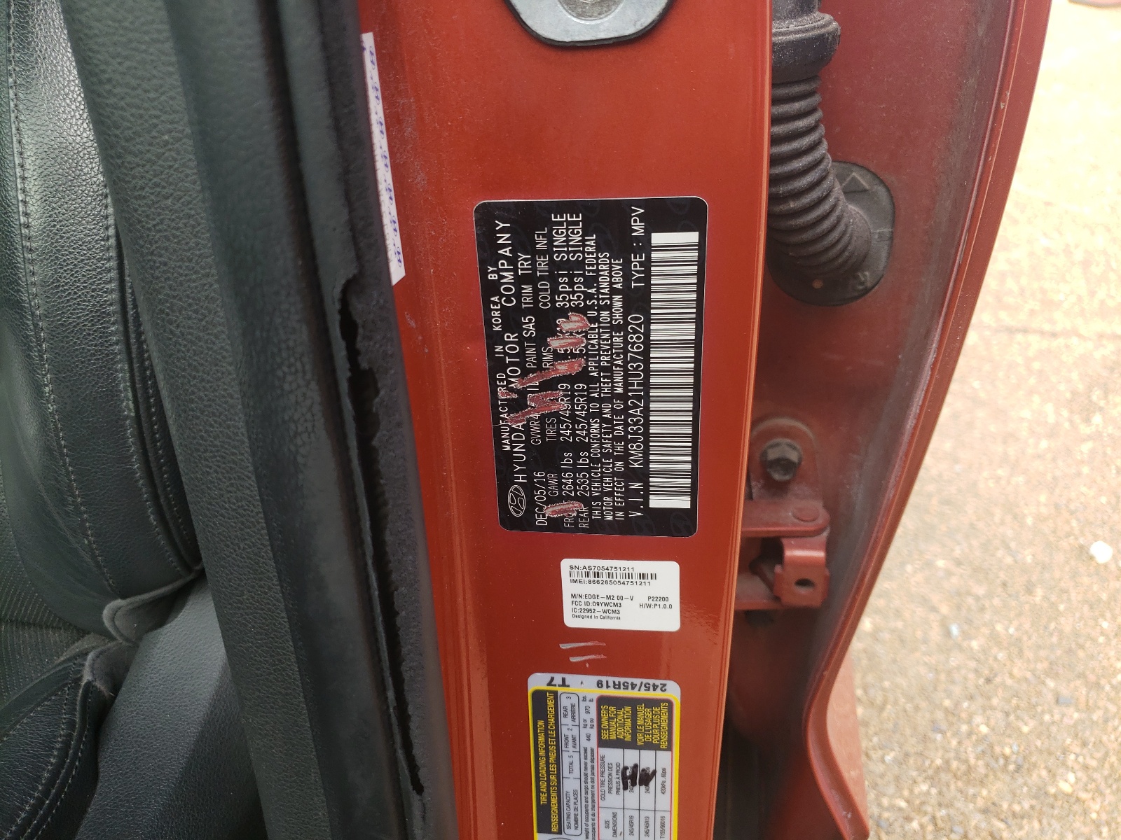 KM8J33A21HU376820 2017 Hyundai Tucson Limited