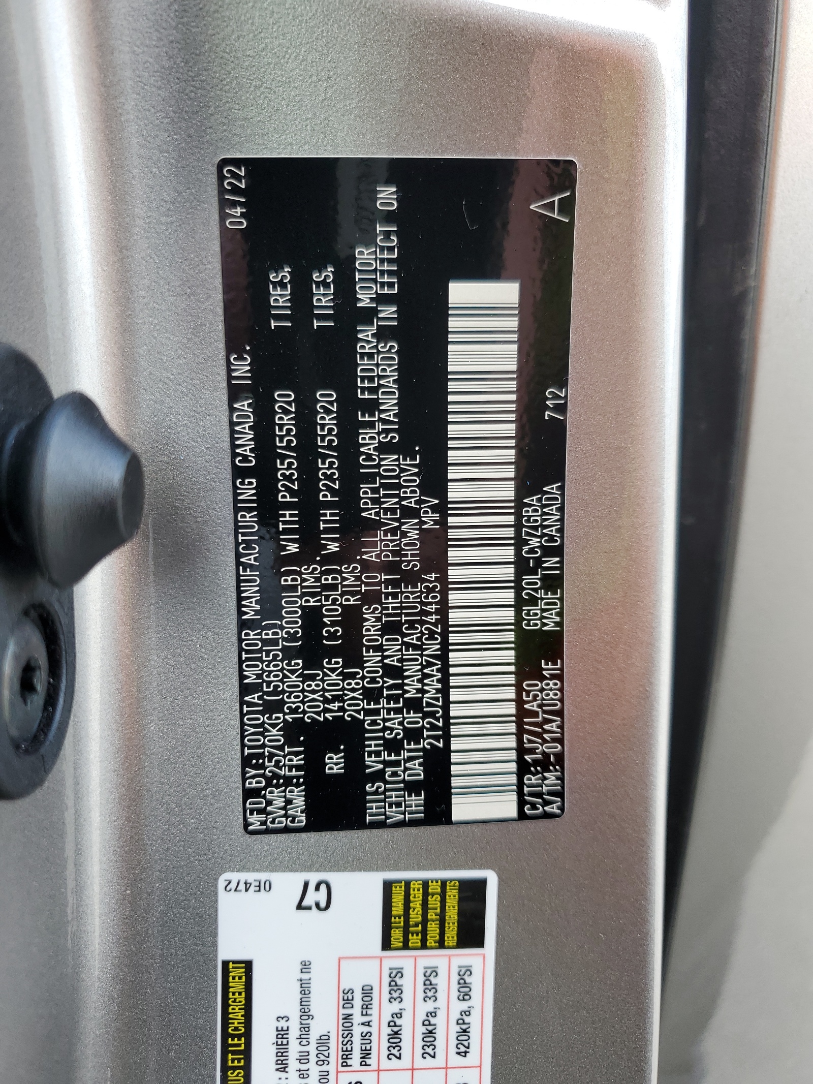 2T2JZMAA7NC244634 2022 Lexus Rx 350