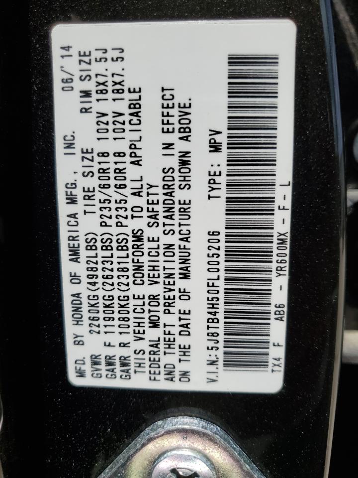 5J8TB4H50FL005206 2015 Acura Rdx Technology