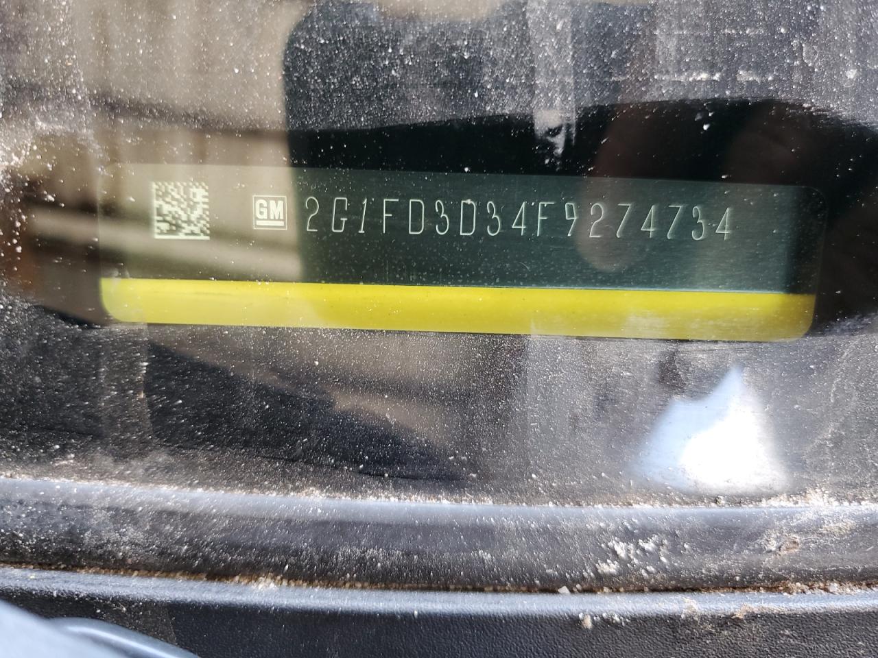 2015 Chevrolet Camaro Lt VIN: 2G1FD3D34F9274734 Lot: 62874754