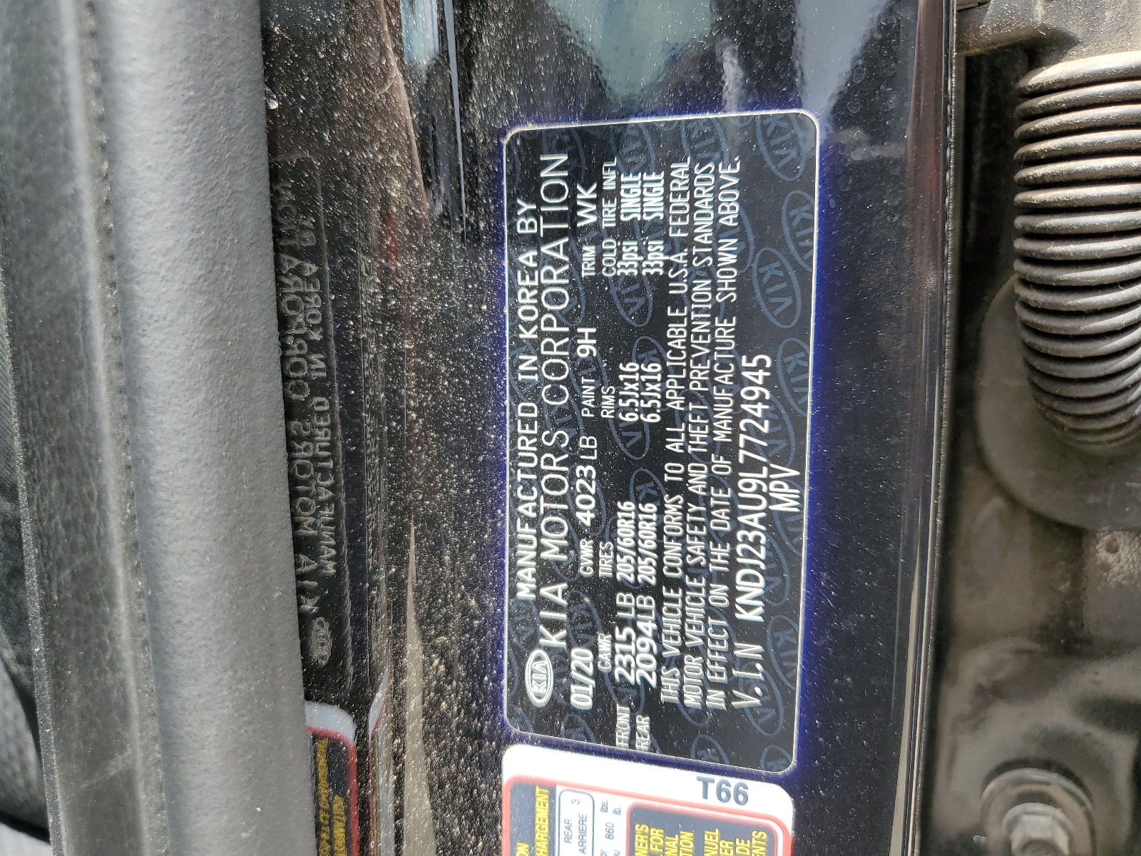 KNDJ23AU9L7724945 2020 Kia Soul Lx