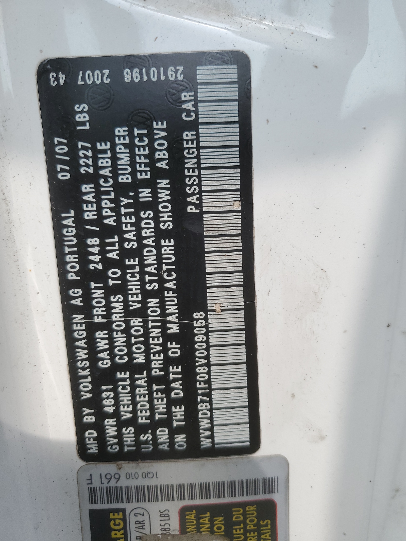 WVWDB71F08V009058 2008 Volkswagen Eos Vr6