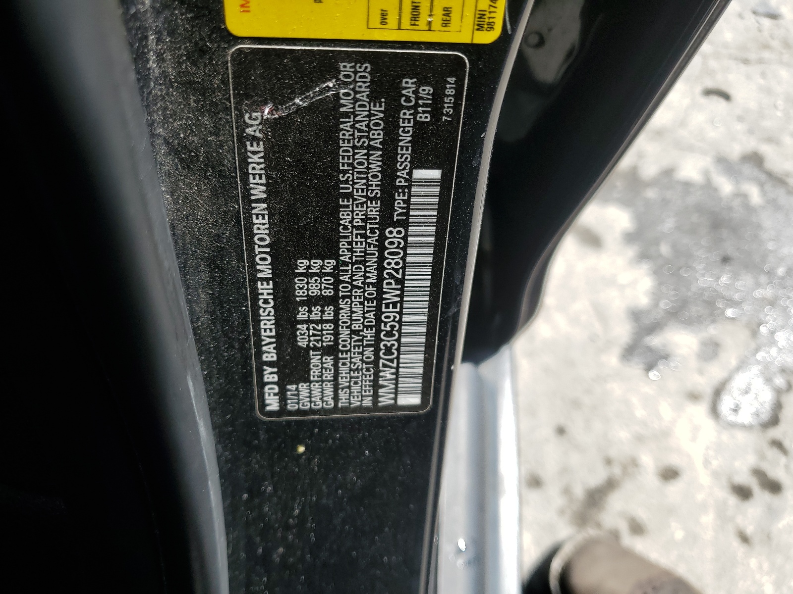 WMWZC3C59EWP28098 2014 Mini Cooper S Countryman