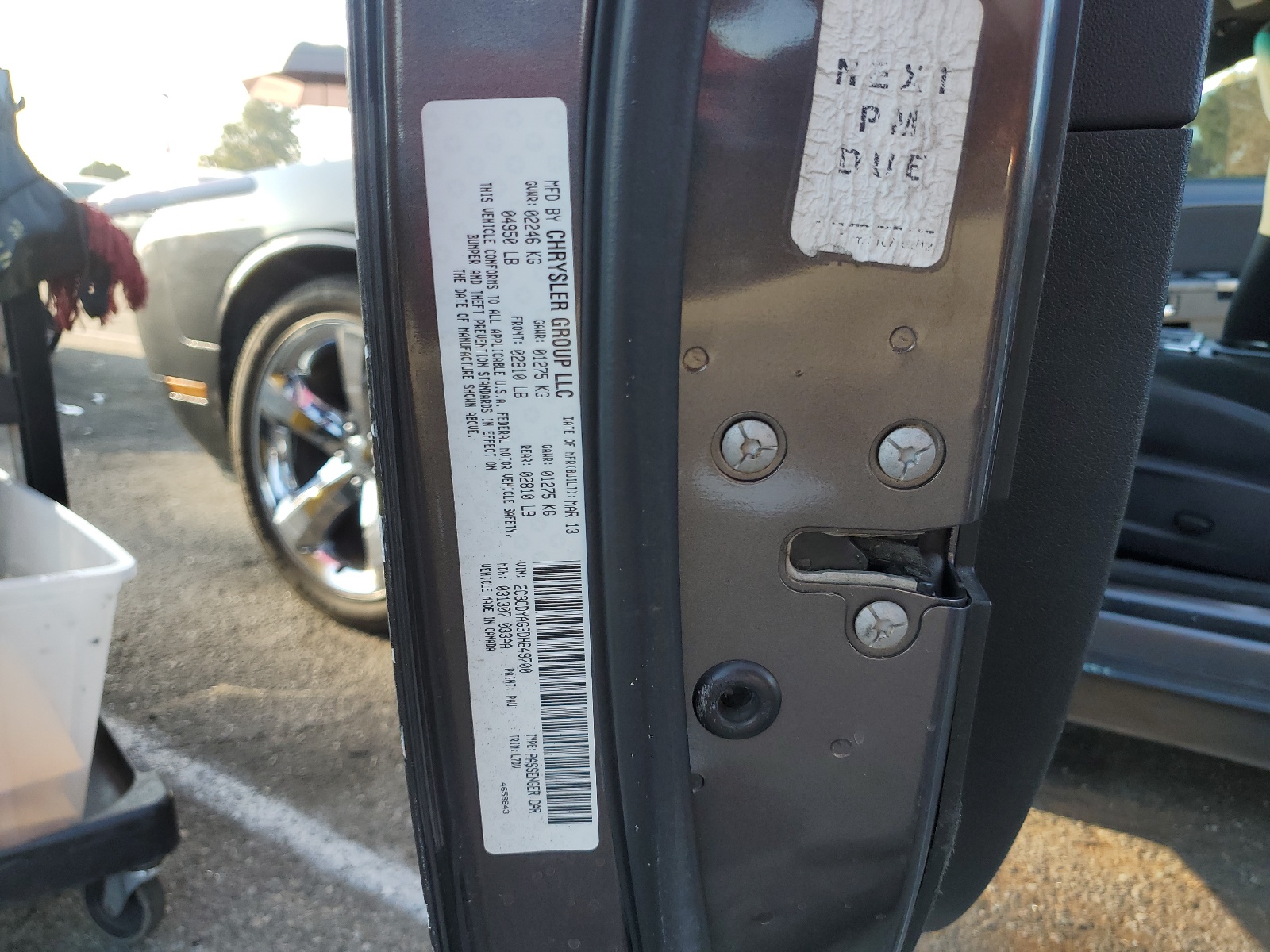 2C3CDYAG3DH649700 2013 Dodge Challenger Sxt