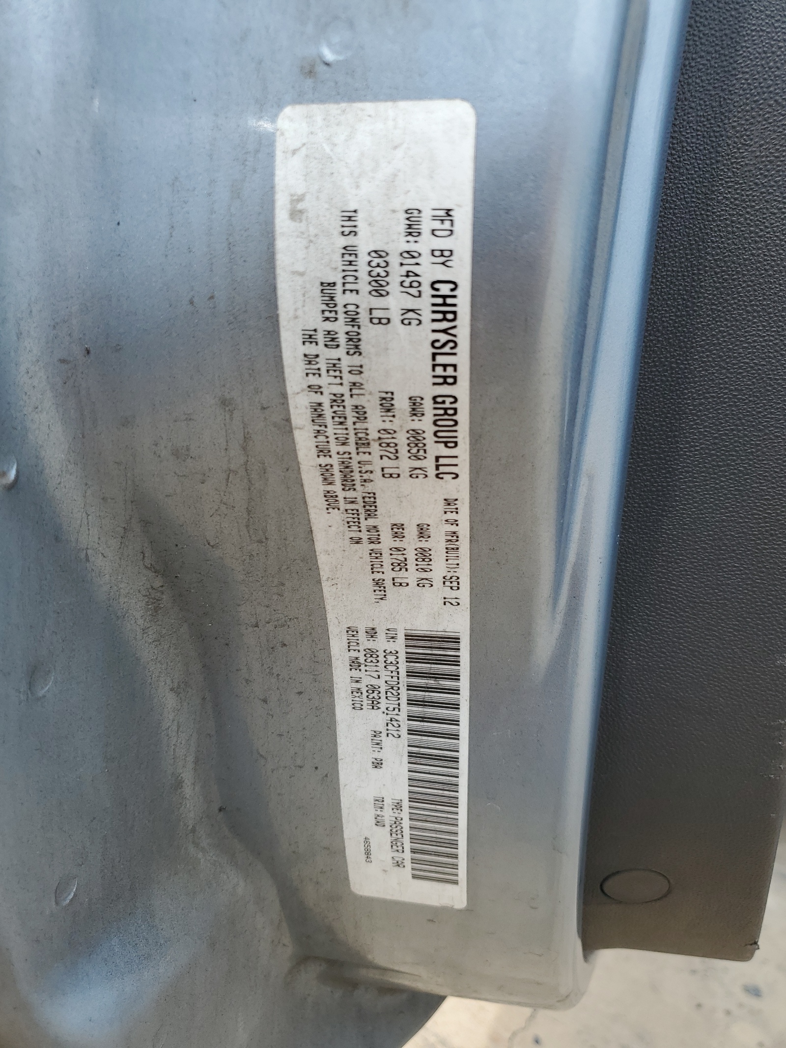 3C3CFFDR2DT514212 2013 Fiat 500 Pop