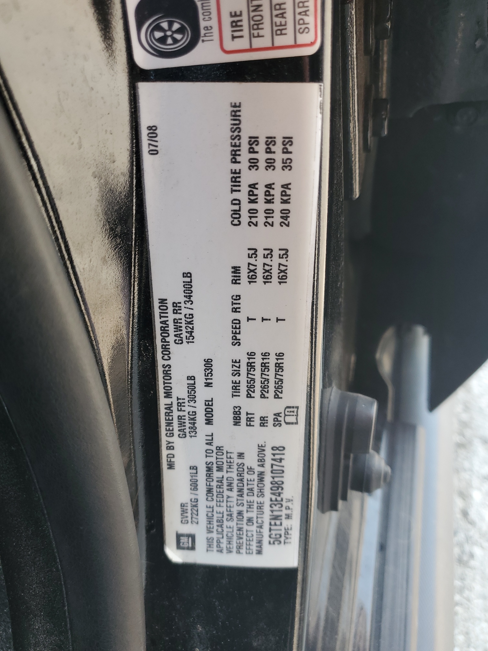 5GTEN13E498107418 2009 Hummer H3