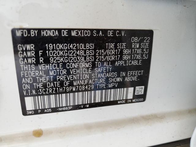 3CZRZ1H79PM708429 Honda HR-V EXL 13