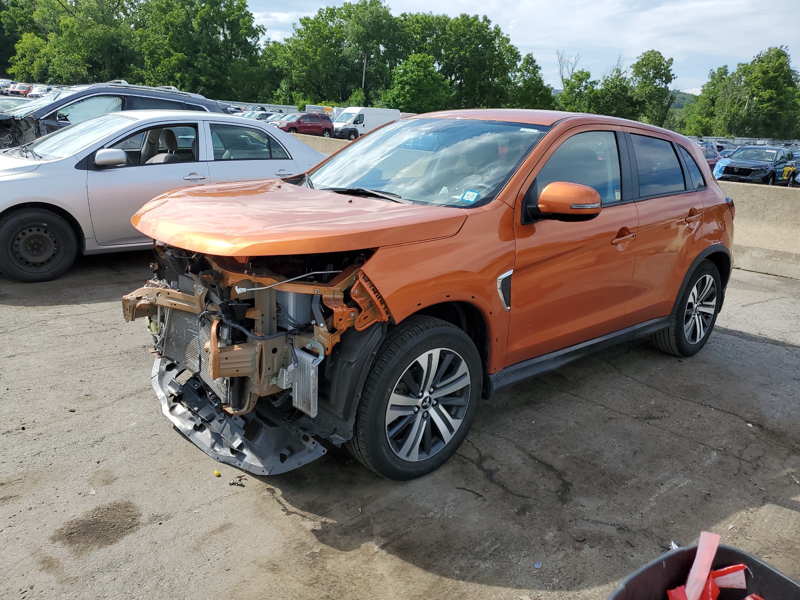 2022 Mitsubishi Outlander Sport Es vin: JA4ARUAU0NU023677