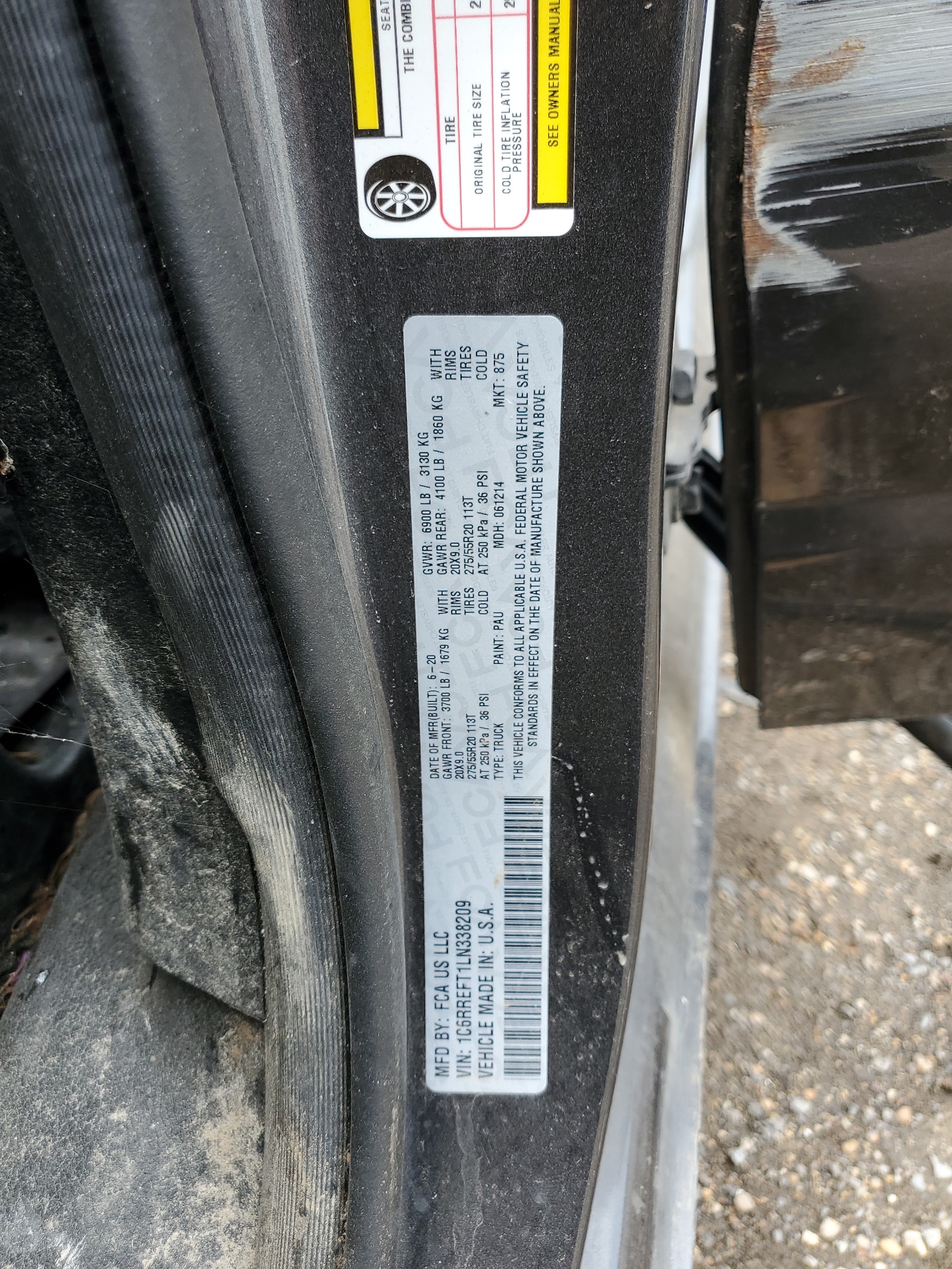 1C6RREFT1LN338209 2020 Ram 1500 Big Horn/Lone Star