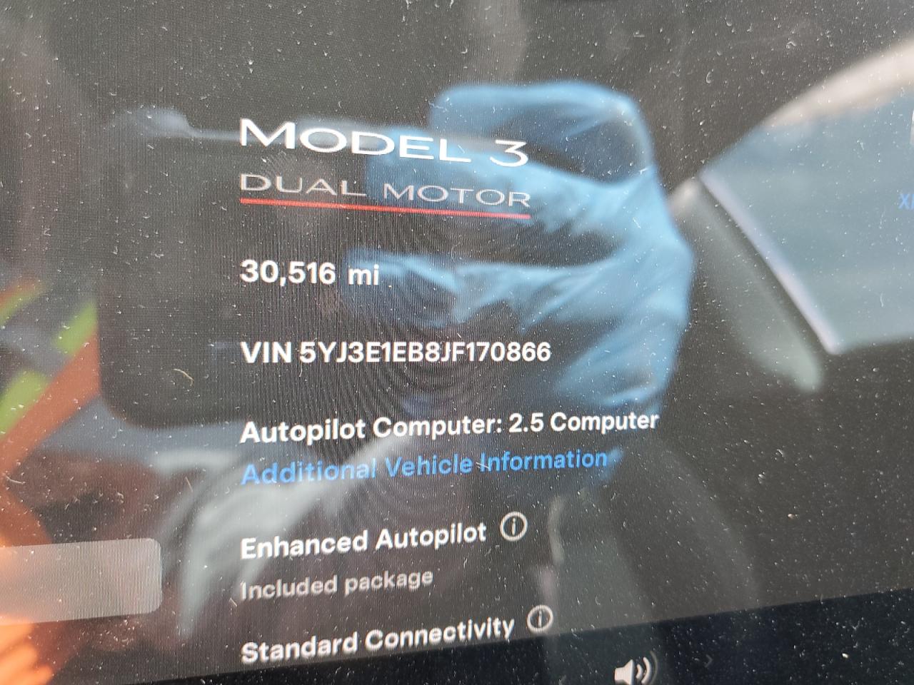 2018 Tesla Model 3 VIN: 5YJ3E1EB8JF170866 Lot: 62654794