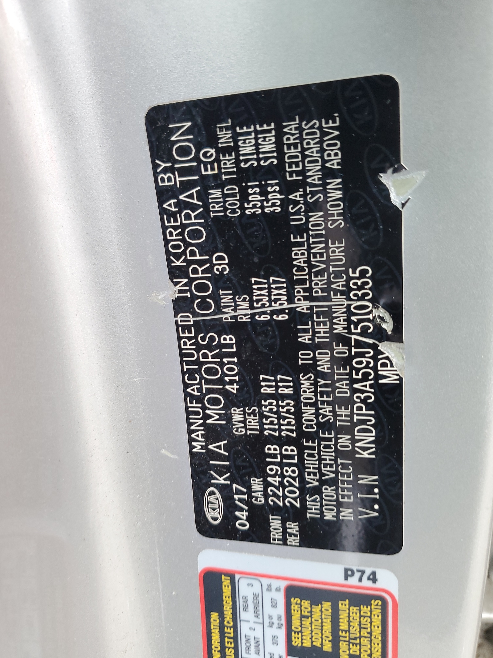 KNDJP3A59J7510335 2018 Kia Soul +