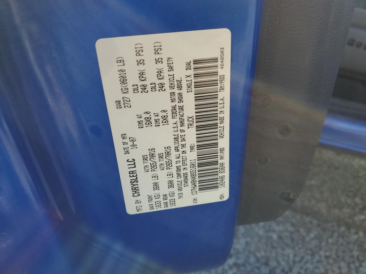 1D7HW48NX8S516011 2008 Dodge Dakota Quad Slt