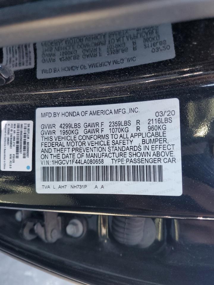 1HGCV1F44LA080658 2020 Honda Accord Ex