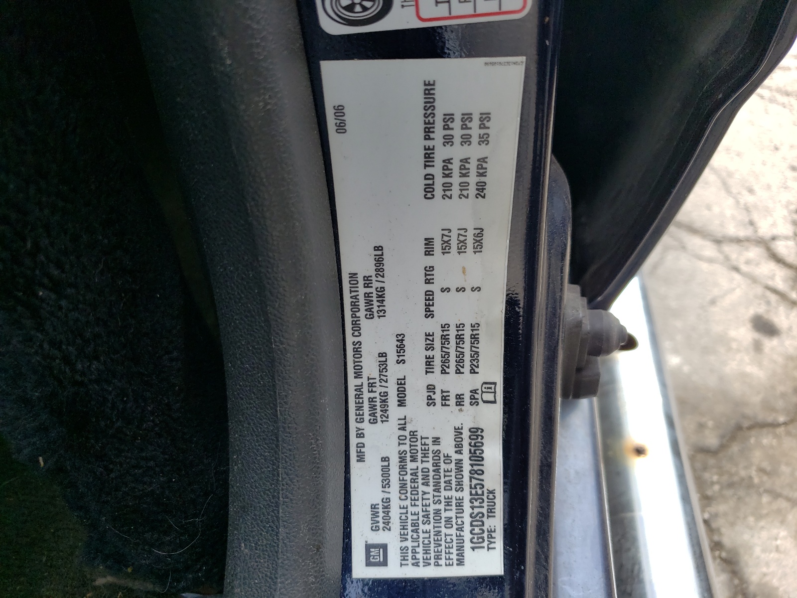 1GCDS13E578105699 2007 Chevrolet Colorado