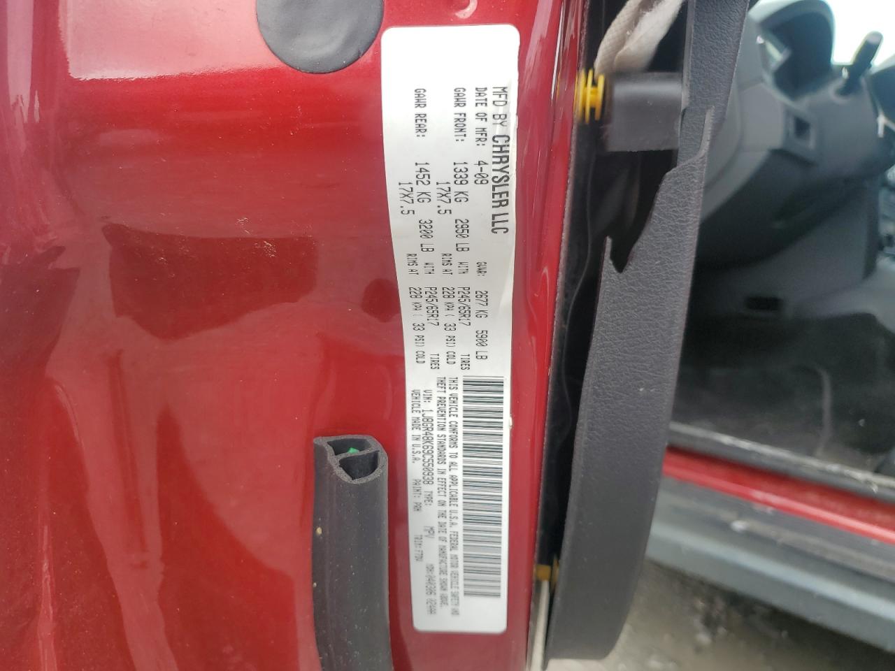 2009 Jeep Grand Cherokee Laredo VIN: 1J8GR48K69C550938 Lot: 64720404