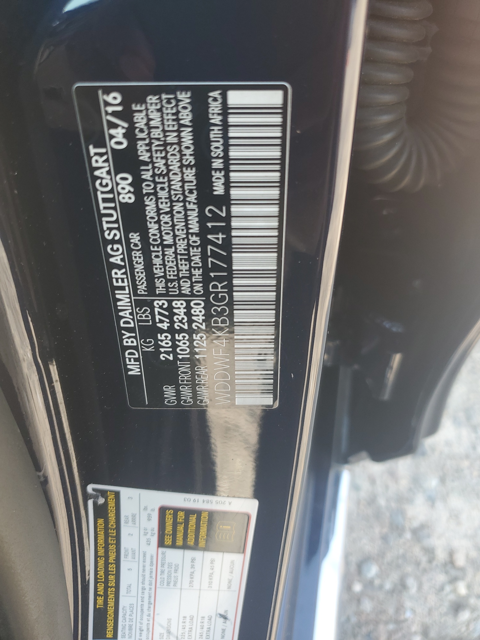 WDDWF4KB3GR177412 2016 Mercedes-Benz C 300 4Matic