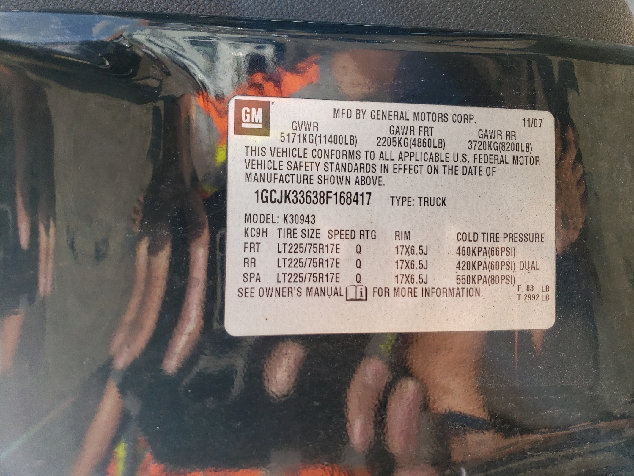 1GCJK33638F168417 2008 Chevrolet Silverado K3500