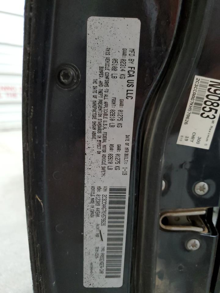 2019 Chrysler 300 Touring VIN: 2C3CCAAG7KH579626 Lot: 65052044