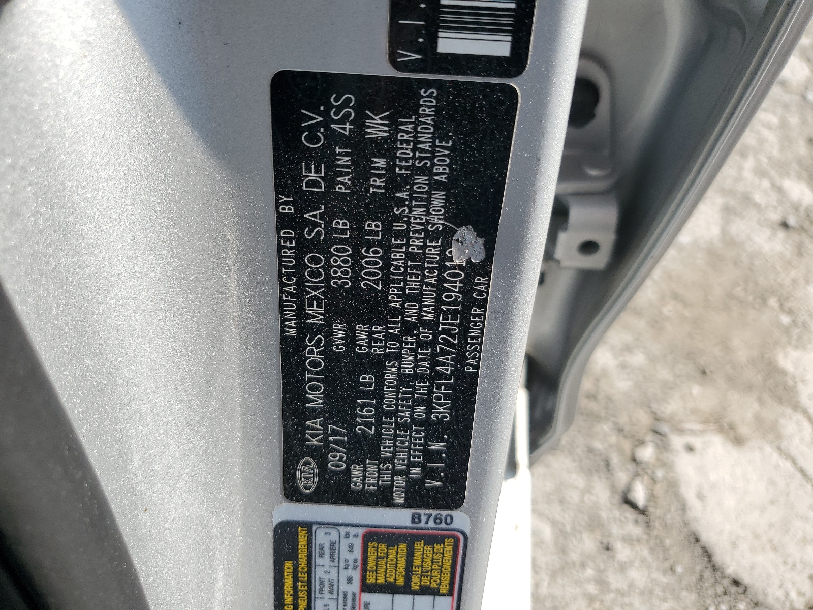 3KPFL4A72JE194012 2018 Kia Forte Lx