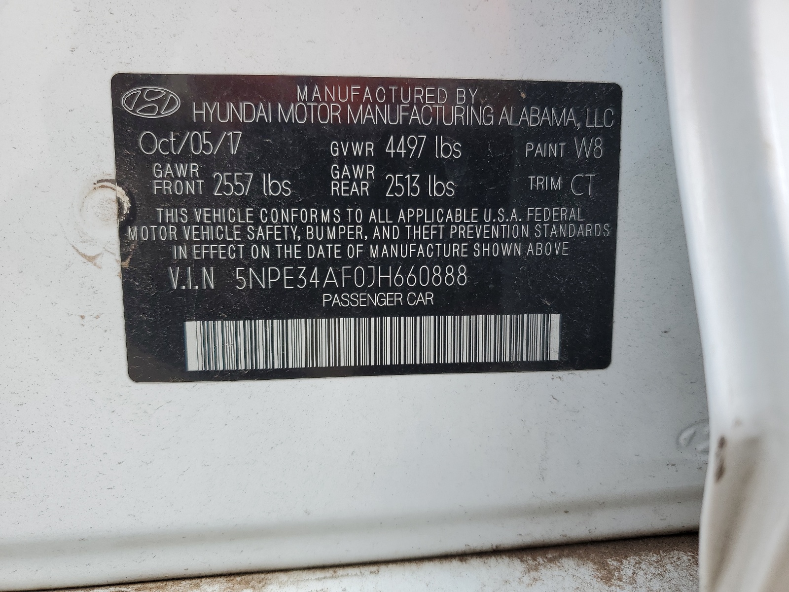 5NPE34AF0JH660888 2018 Hyundai Sonata Sport
