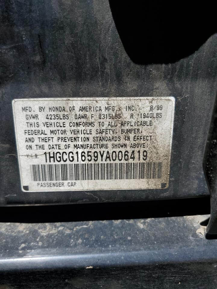 1HGCG1659YA006419 2000 Honda Accord Ex