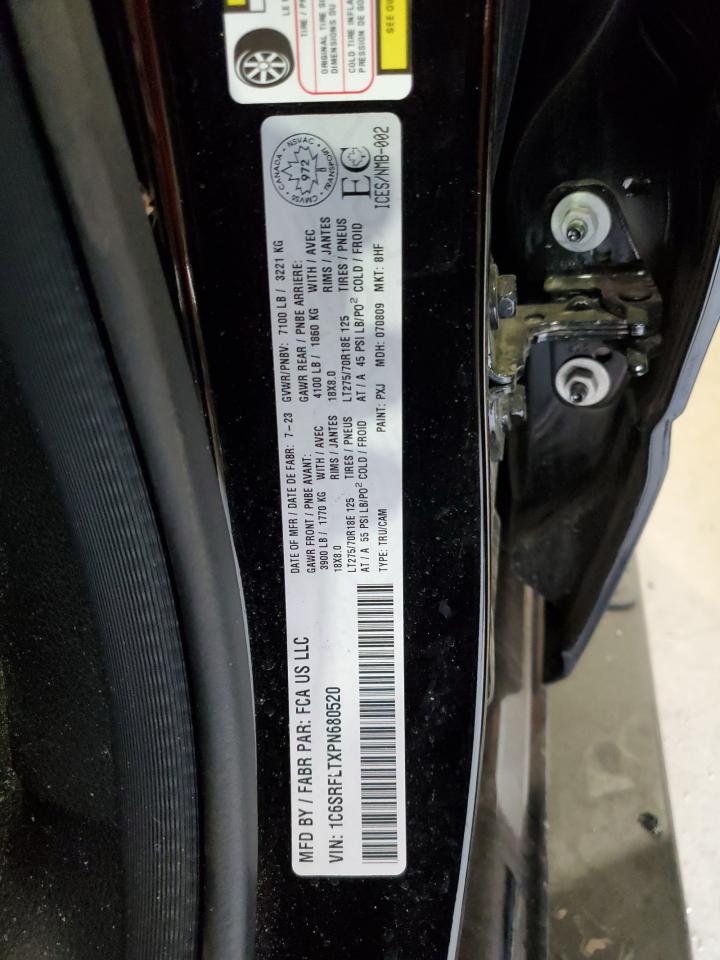 2023 Ram 1500 Rebel VIN: 1C6SRFLTXPN680520 Lot: 65223534