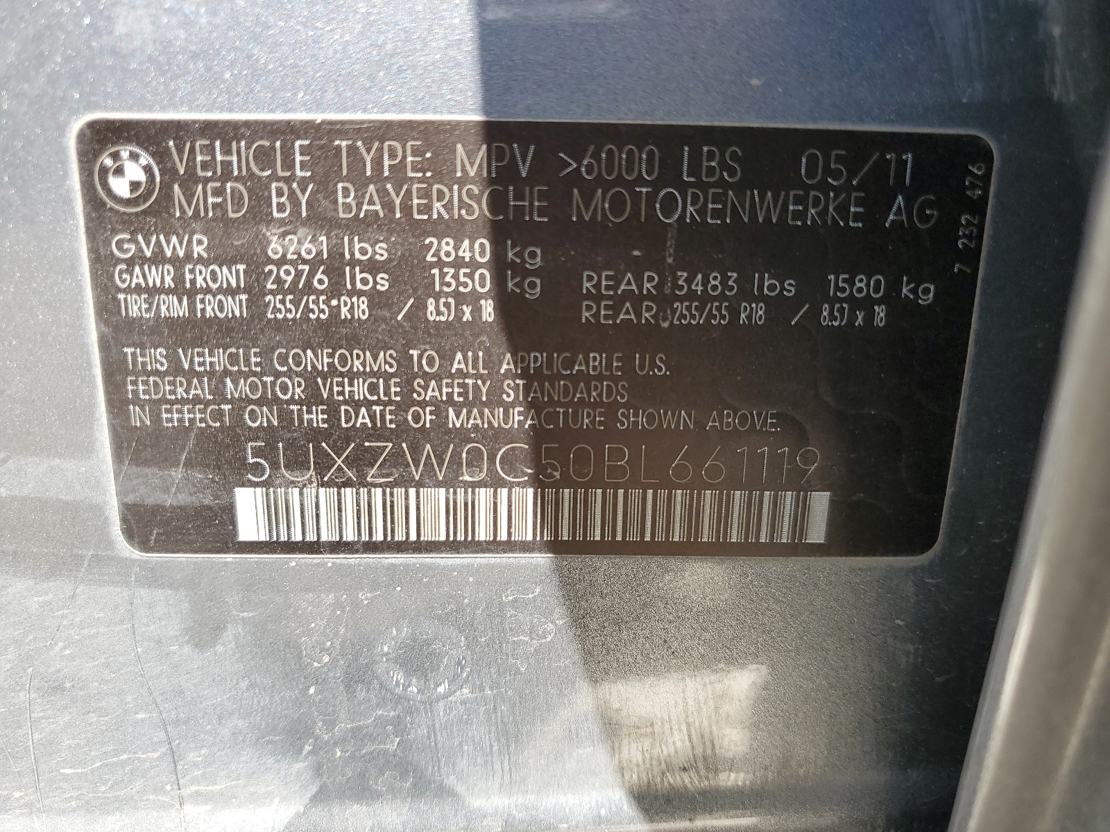 5UXZW0C50BL661119 2011 BMW X5 xDrive35D