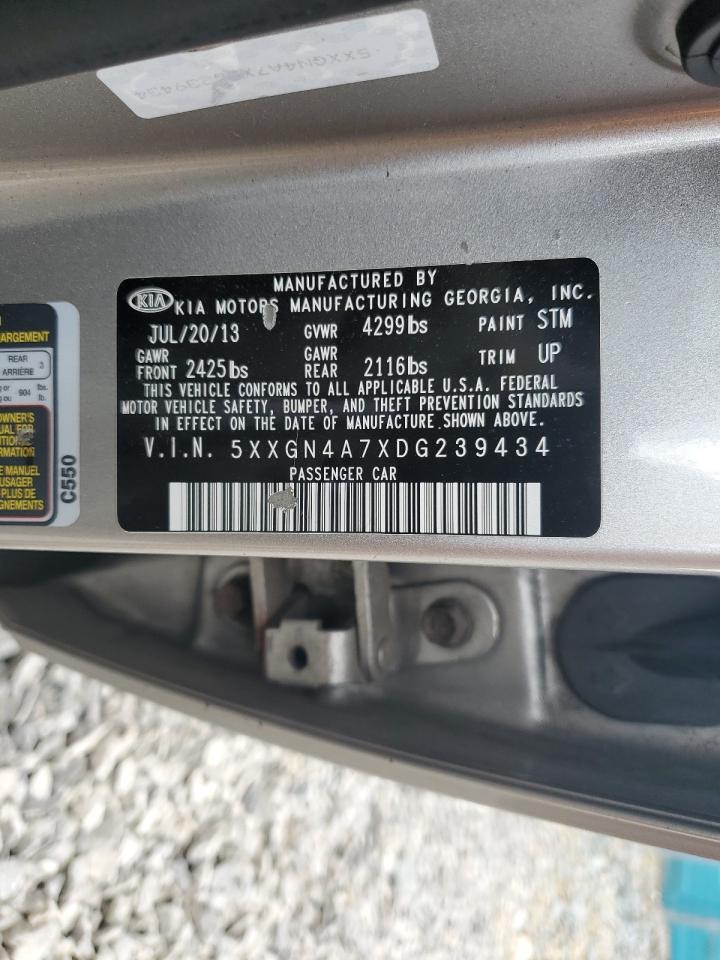 2013 Kia Optima Ex VIN: 5XXGN4A7XDG239434 Lot: 61993954