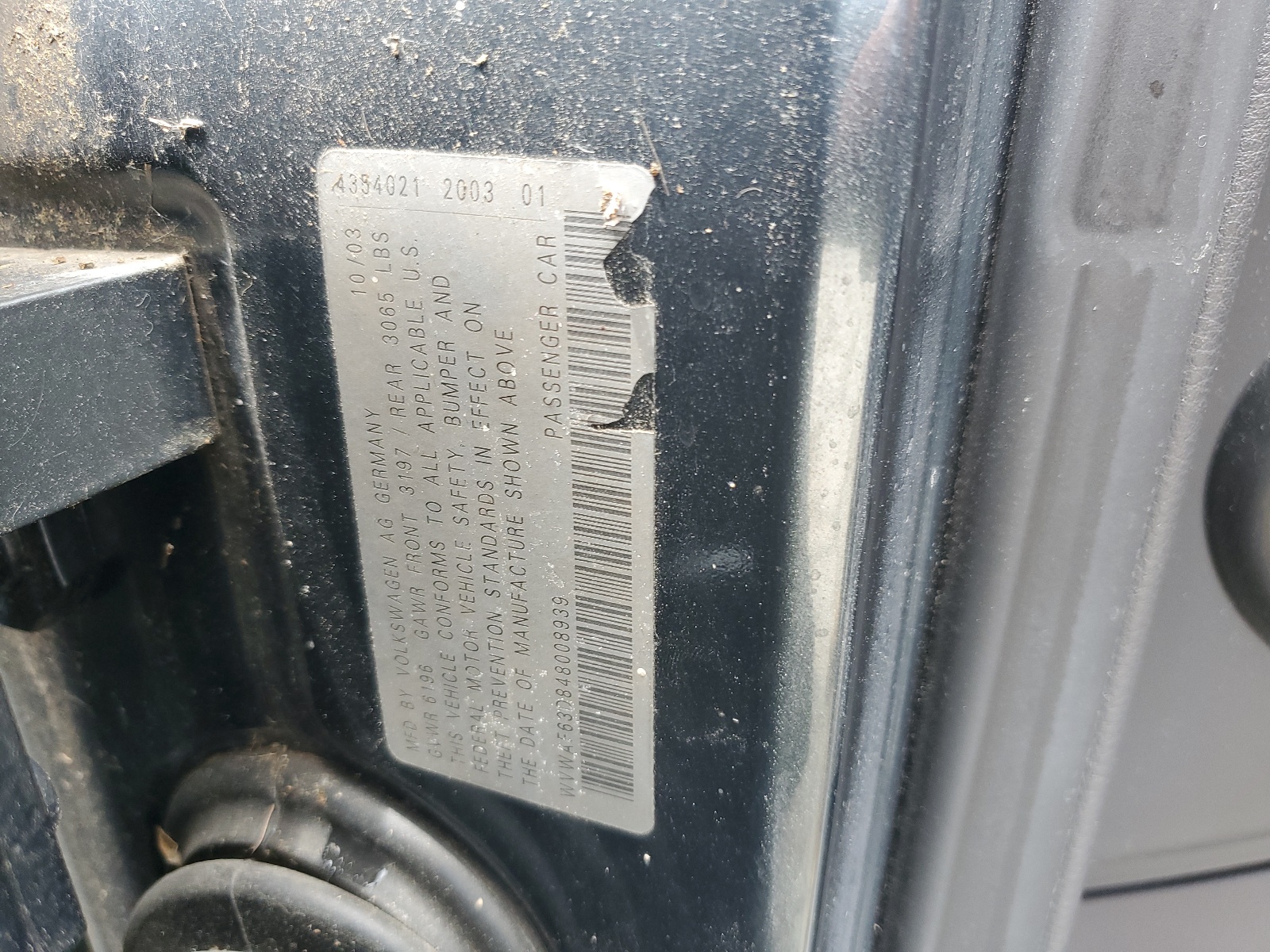 WVWAF63D848008939 2004 Volkswagen Phaeton 4.2