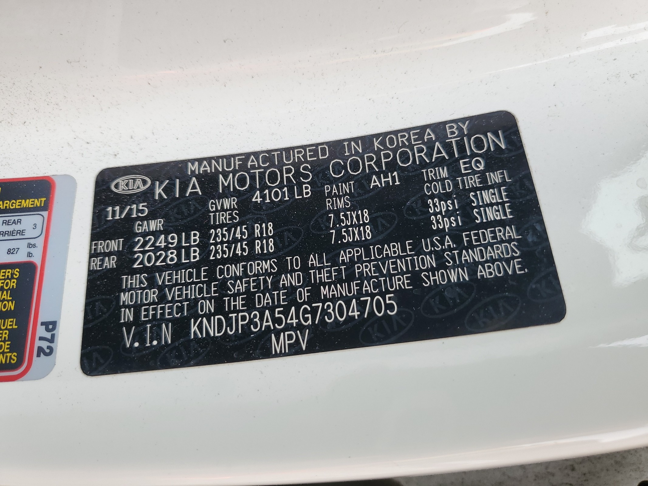 KNDJP3A54G7304705 2016 Kia Soul +