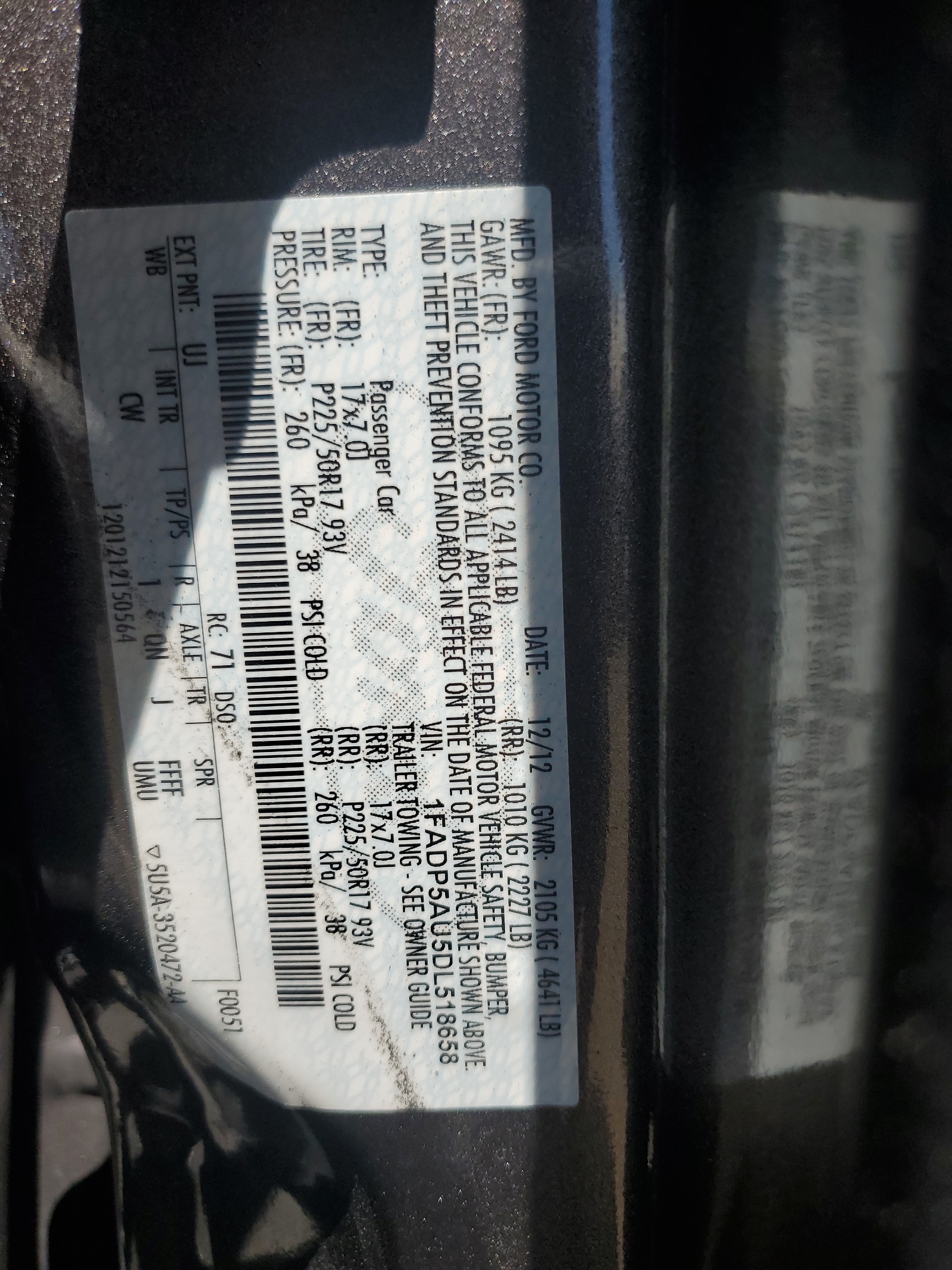 1FADP5AU5DL518658 2013 Ford C-Max Se