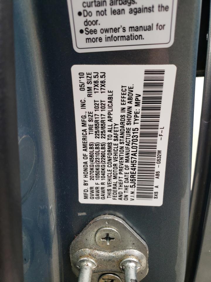 2010 Honda Cr-V Ex VIN: 5J6RE4H57AL070315 Lot: 64300264