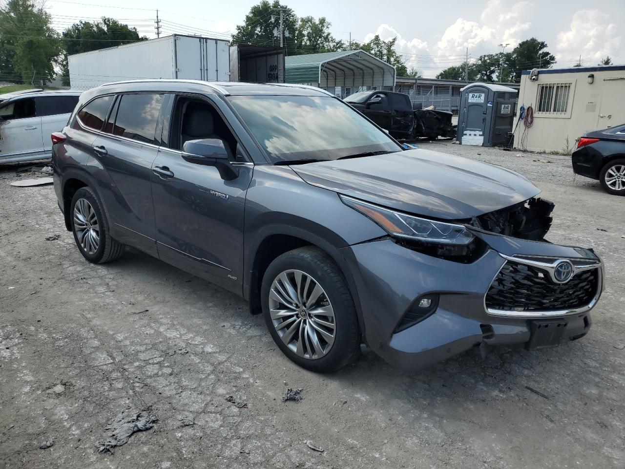 2021 Toyota Highlander Hybrid Platinum VIN: 5TDEBRCH9MS045902 Lot: 64420104