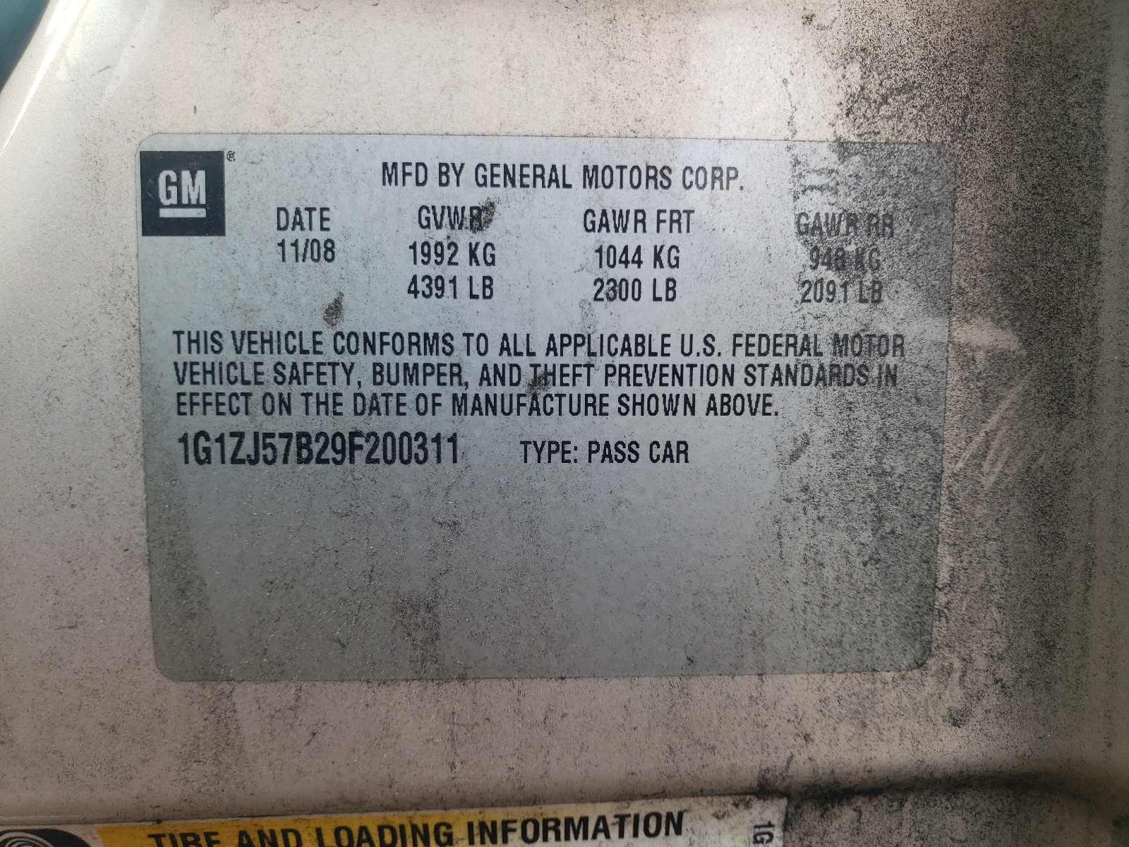 1G1ZJ57B29F200311 2009 Chevrolet Malibu 2Lt