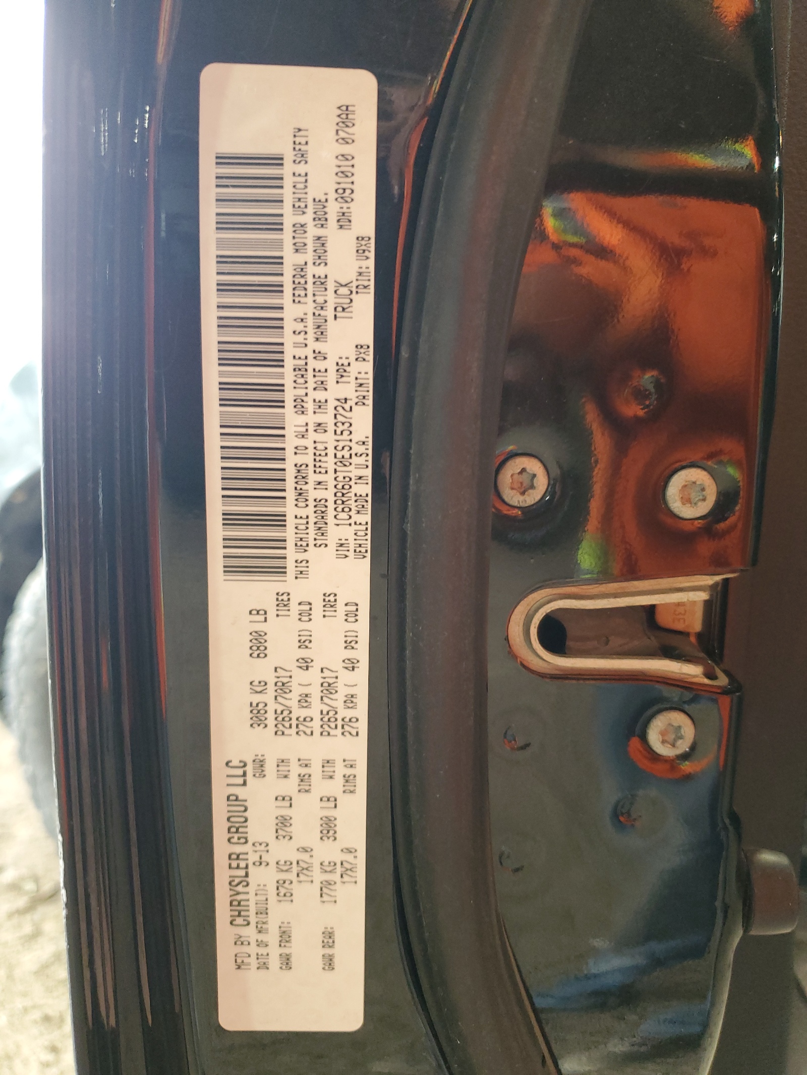 1C6RR6GT0ES153724 2014 Ram 1500 Slt