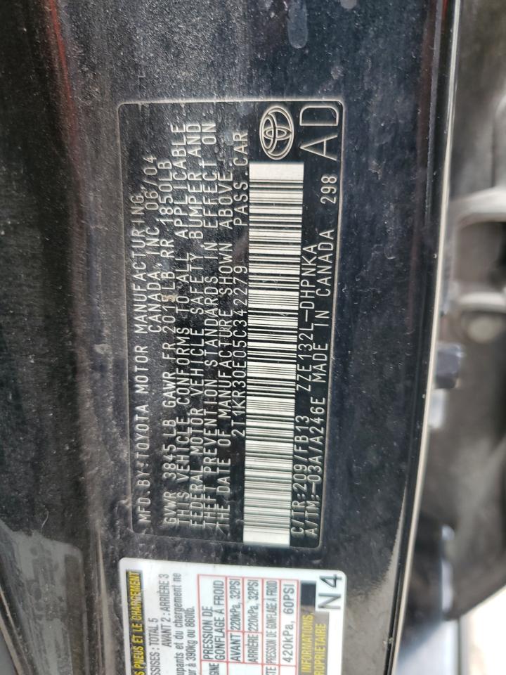 2005 Toyota Corolla Matrix Xr VIN: 2T1KR30E05C342279 Lot: 63679114