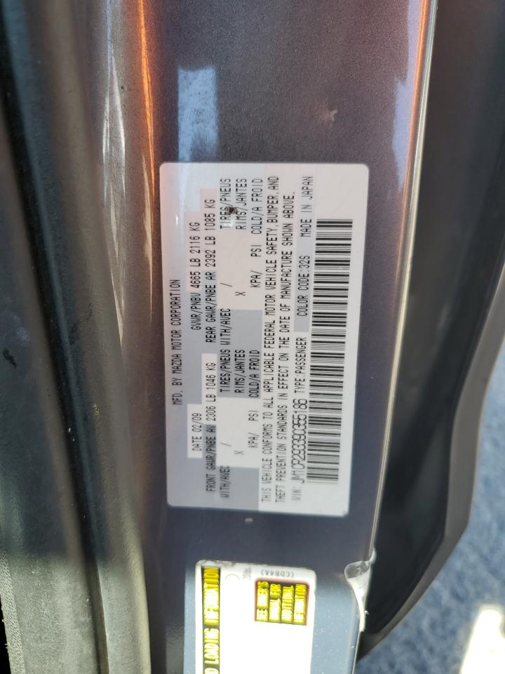 2009 Mazda 5 VIN: JM1CR293390355186 Lot: 62464414