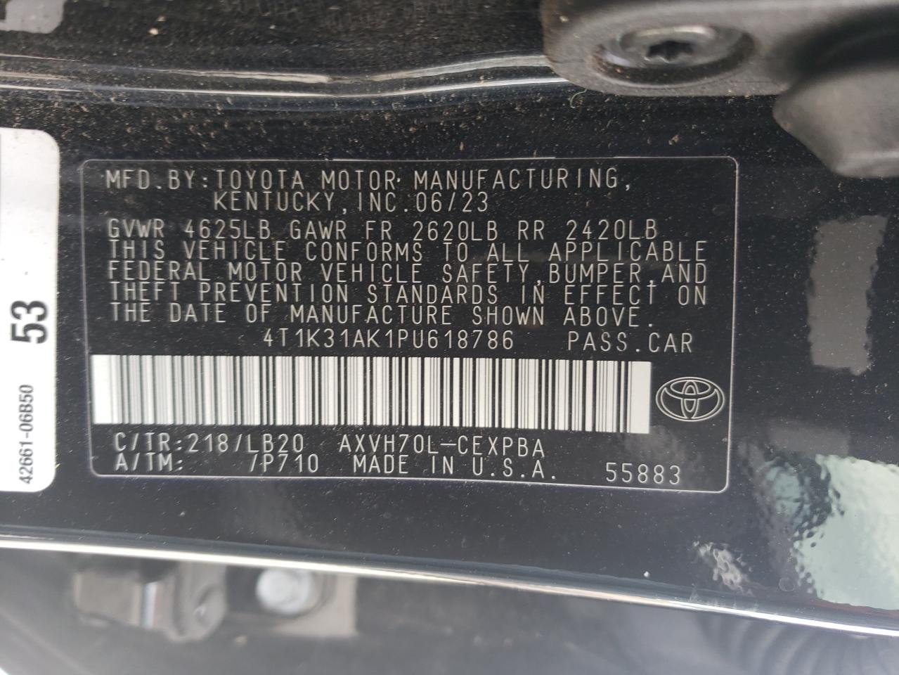 4T1K31AK1PU618786 2023 TOYOTA CAMRY - Image 12