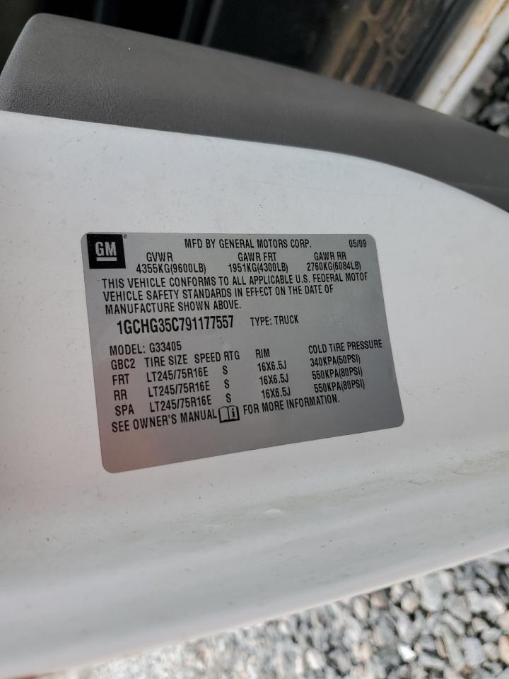 2009 Chevrolet Express G3500 VIN: 1GCHG35C791177557 Lot: 64823214